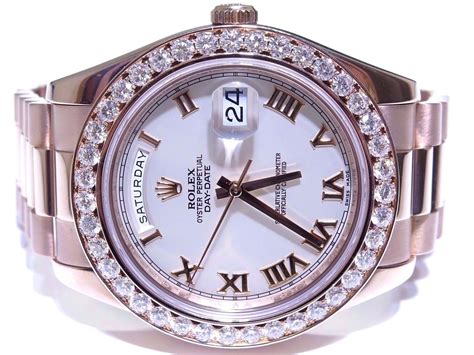 rose gold rolex president replica|18k presidential rolex diamond bezel.